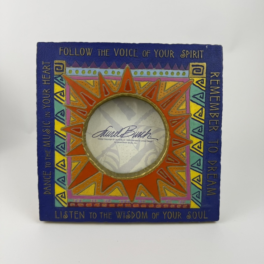 Vintage 1999 Laurel Burch Remember to Dream Picture Frame United Design Boho